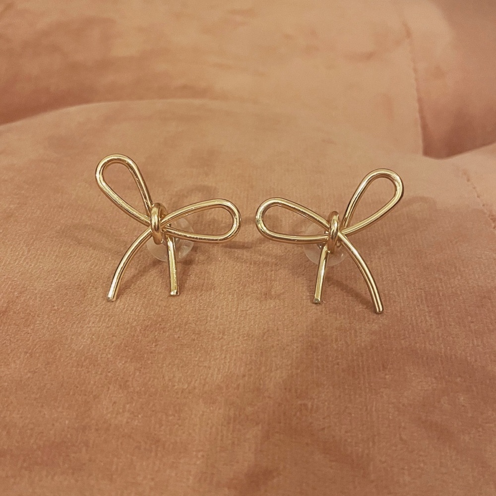 BAUBLEBAR | GOLD BOW EARRINGS